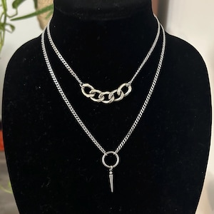 Spiked Pendant Necklace