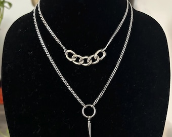 Spiked Pendant Necklace