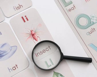 Printable Alphabet Flashcards: Montessori Learning Cards (PDF Download A4/US Letter)