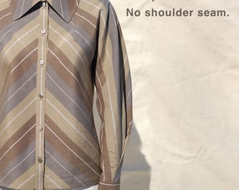 Origami Blouse – Pattern Only - Sewing Pattern – One Piece Gusset Construction (PDF Download)