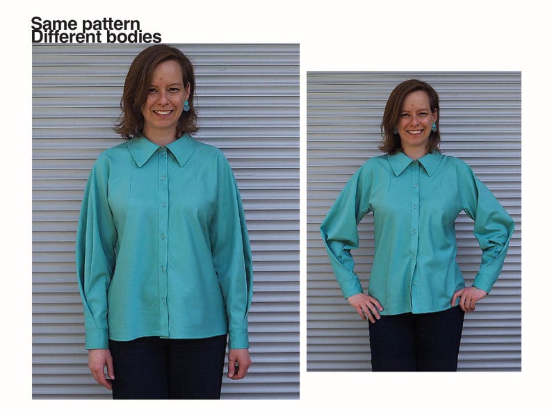 Origami Blouse — Full Access, Masterclass + Sewing Pattern – One Piece Gusset Construction Tutorial (Digital Download) image 15