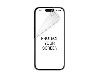 Protector de pantalla transparente para iPhone / Película antirrayas de TPU HD