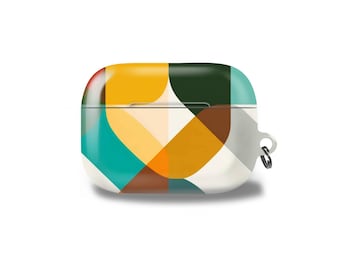 Minimalist AirPod Case Colorful abstract cover fits AirPods Pro, Pro 2, airpods 1/2, Samsung buds case, Google Pixel Buds Case