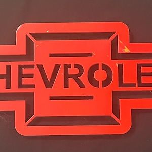 Metal Chevrolet Sign