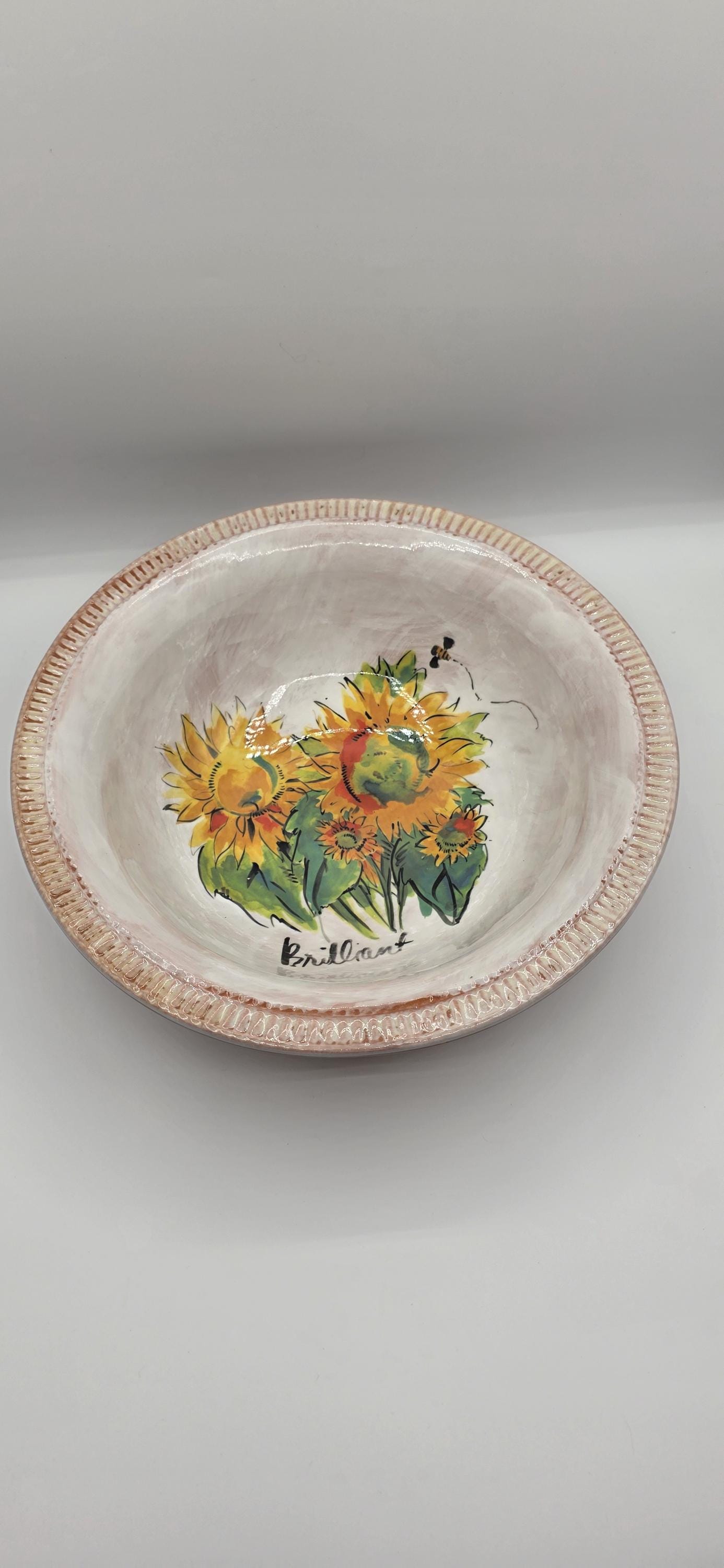 ポッタリーバーン サンフラワー ボウル ラージ 12.5インチ レッド