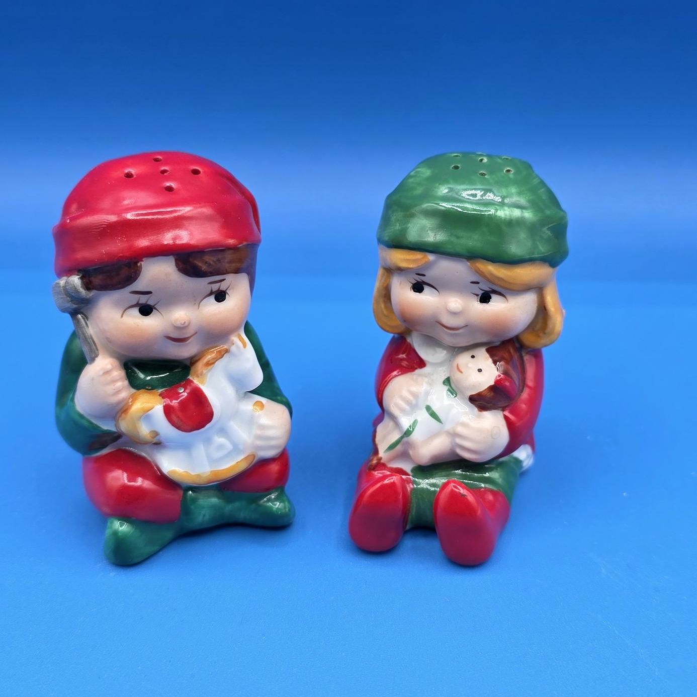 Avon 1983 Christmas Boy and Girl Elves Salt & Pepper Shakers - Etsy