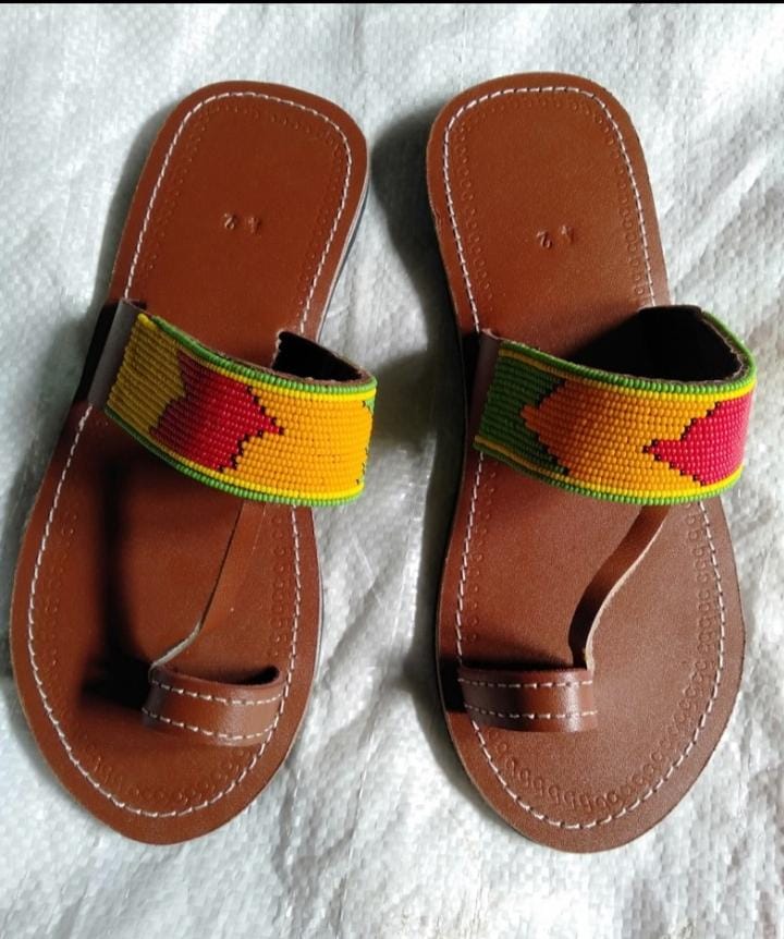 Sandals,african Beaded Sandals, Men display picture 1