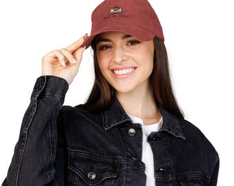 Gorra de pana bordada para papá: "Leer, beber, repetir", "Amante de los libros, café"