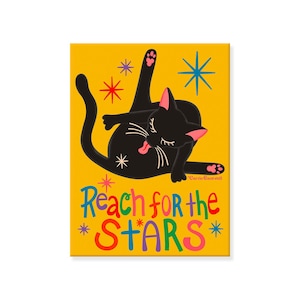 Cat Butt - Kitty Bum Magnet | Crazy Cat Lady Cat Theme Decor For Cat Mom | Humor Gag Gift for Animal Lovers | Cat Mom Funny Pun | Black Cat