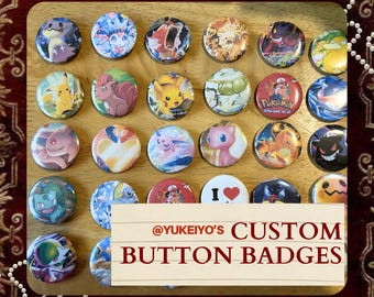 Custom Button/Pin Badges 37mm