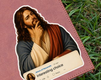 Jesus is Watching Stickers Series Funny Christian Sticker Religious Humor