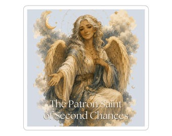 Angel Sticker | Patron Saint of Second Chances | Vinyl Decal