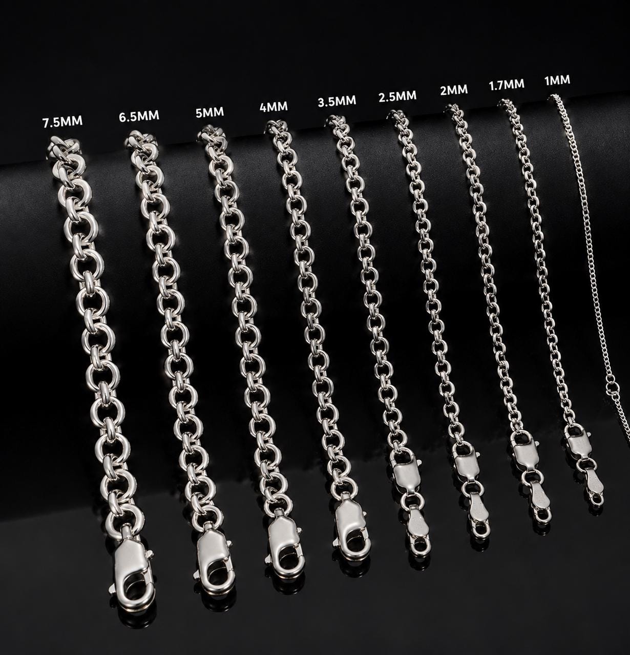 Silver Rollo Chain - Etsy