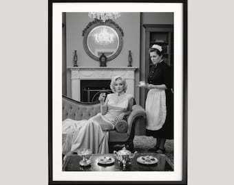 Marilyn Monroe Print, Photography Prints, Marilyn Monroe, Retro Poster, Black and White Wall Art, Museum Quality Photography Poster