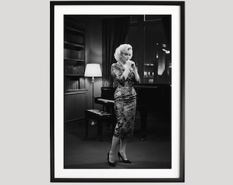 Marilyn Monroe, Photography Prints, Marilyn Monroe Print, Vintage Prints, Black and White Wall Art, Museum Quality Photography Poster