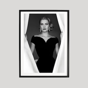 Grace Kelly Black & White Dress - Etsy