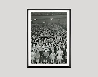 Micky Maus Fanclub 1930 Plakat, Schwarzweißes Vintages Kinofoto, Disney-Geschichte Wandkunst