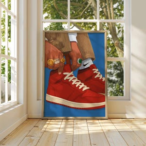 Zwarte vrouw kunst, zwarte kunst, HypeBeas-poster, mannelijke muurkunst, Afrikaanse kunst, zwarte jongen kunst, streetwear kunst, stedelijke muurkunst
