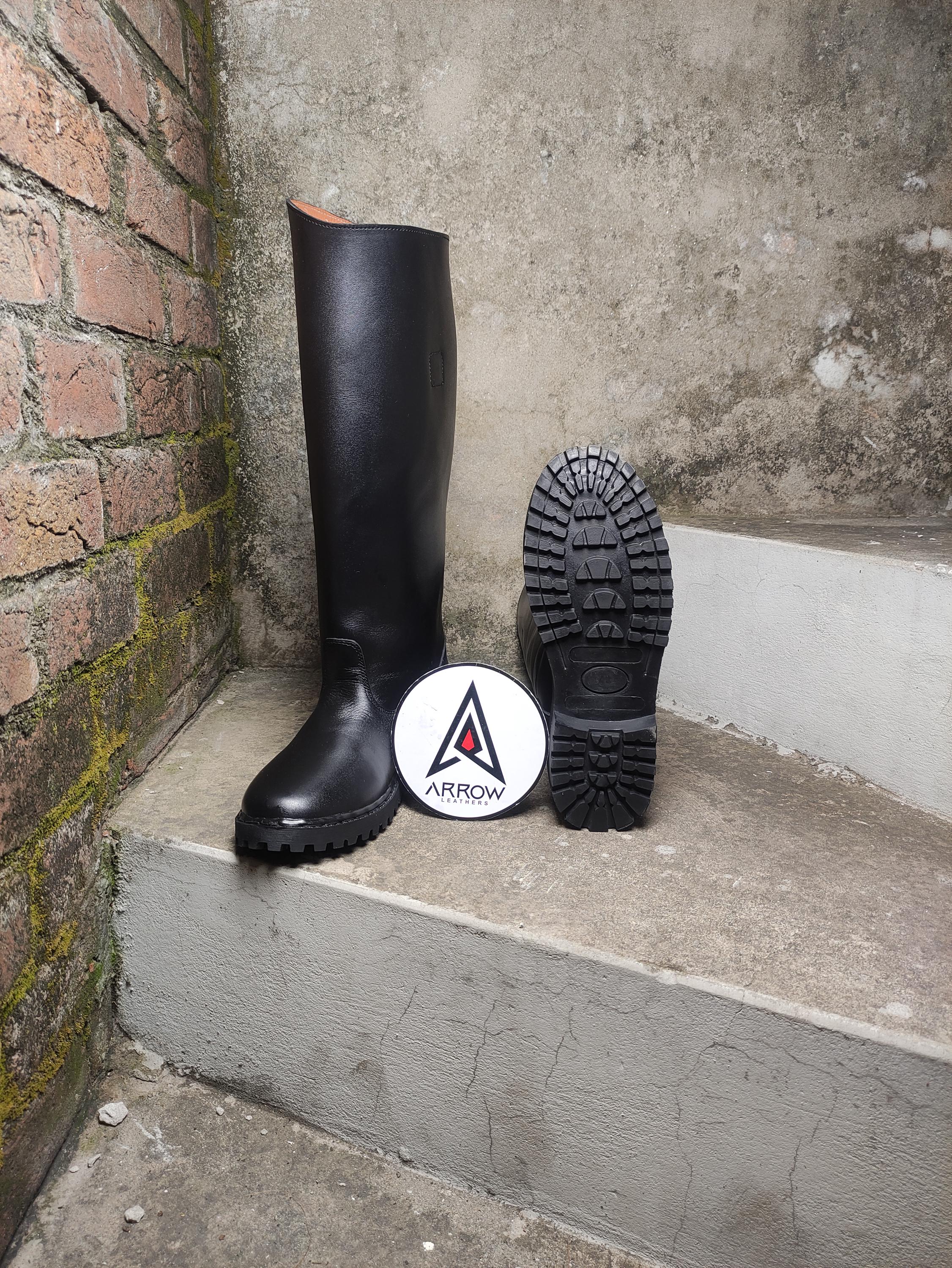 Bottes d'équitation anglaises pour homme vintage des années 1970