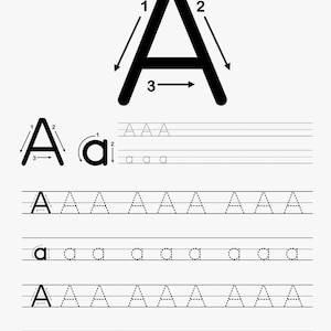 26 Alphabet Tracing Worksheets A–Z ,Printable Handwriting Practice Sheets for Kids, Preschool & Homeschool Learning PDF