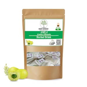 Amla-te 40 påsar | Rent krusbär koffeinfritt immunitetshälsote
