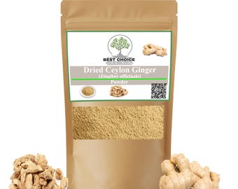 Gemberpoeder | Biologische gemalen gember | Kruidenthee, kookspecerij, wellnessmix, natuurlijk middel
