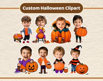 Halloween: Füge dein eigenes Gesicht hinzu, Kürbis-Halloween-Figuren-Fotovorlagen, Halloween-Gesichtsausschnitt, Benutzerdefiniertes Gesicht, Halloween-Canva-Rahmen
