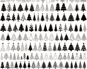Christmas Tree Svg,Trees Svg,Santa Tree Svg,Xmas Trees Svg,Winter Tree Svg,Tree Decor Svg,Holiday Tree Svg,Merry Christmas,Cricut&Silhouette