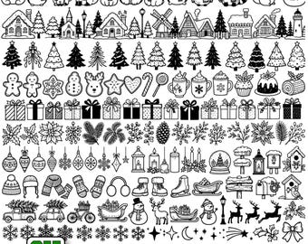 2000+ Christmas Element Svg Bundle,Christmas svg,Holiday svg,Santa svg,Snowflake svg,Christmas Wreaths svg,Tree svg,Cricut & Silhouette