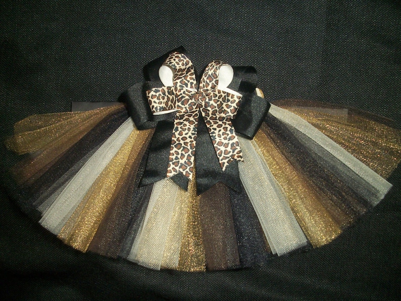 Leopard print dog tutu custom made up to a 12 inch waist