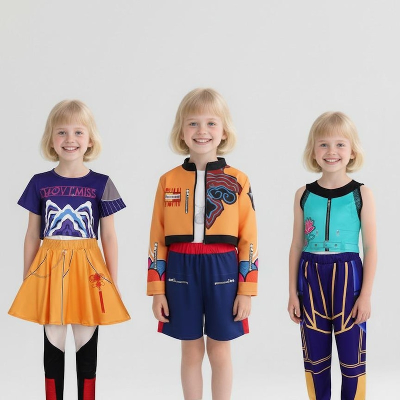 K-Pop Demon Hunters Rumi Kostüm Für Kinder - Komplett-Set Für Cosplay!