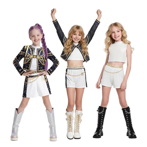 K Pop Demon Hunters Kostüm Mädchen - Cosplay Outfit Für Kinder