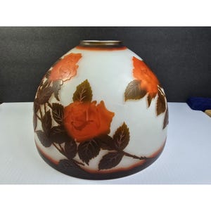 Galle Glass Lamp Shade,Emile Galle, French Style, Art Nouveau, Vintage History