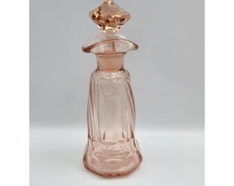 Heisey Glass Pink Flamingo TWIST Vinegar / Oil Cruet Bottle 1929-1938 MINT