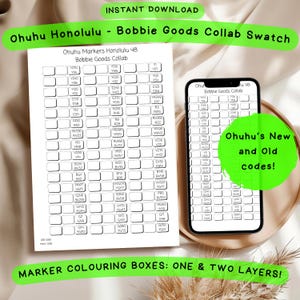 Ohuhu x Bobbie Goods 48 tuschpennprover | Utskrivbar PDF