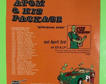 Annonce pour la tournée Atom & His Package « Redefining Music » vers 2001