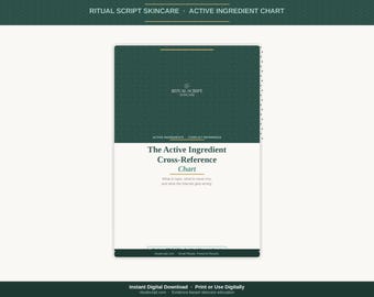 Tabela de Conflitos de Ingredientes Ativos | Guia de Ácidos, Retinoides e Vitamina C (PDF)