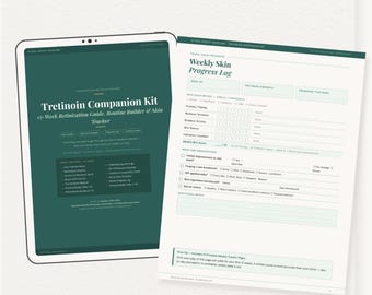 Kit Complementar de Tretinoína – Guia de Retinização de 12 Semanas, Criador de Rotina (PDF)