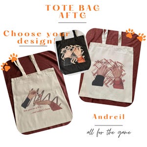 Borsa tote – Ispirata a All for the Game – Borsa in cotone ecologico – Andreil - Neil Josten Andrew Minyard - mani