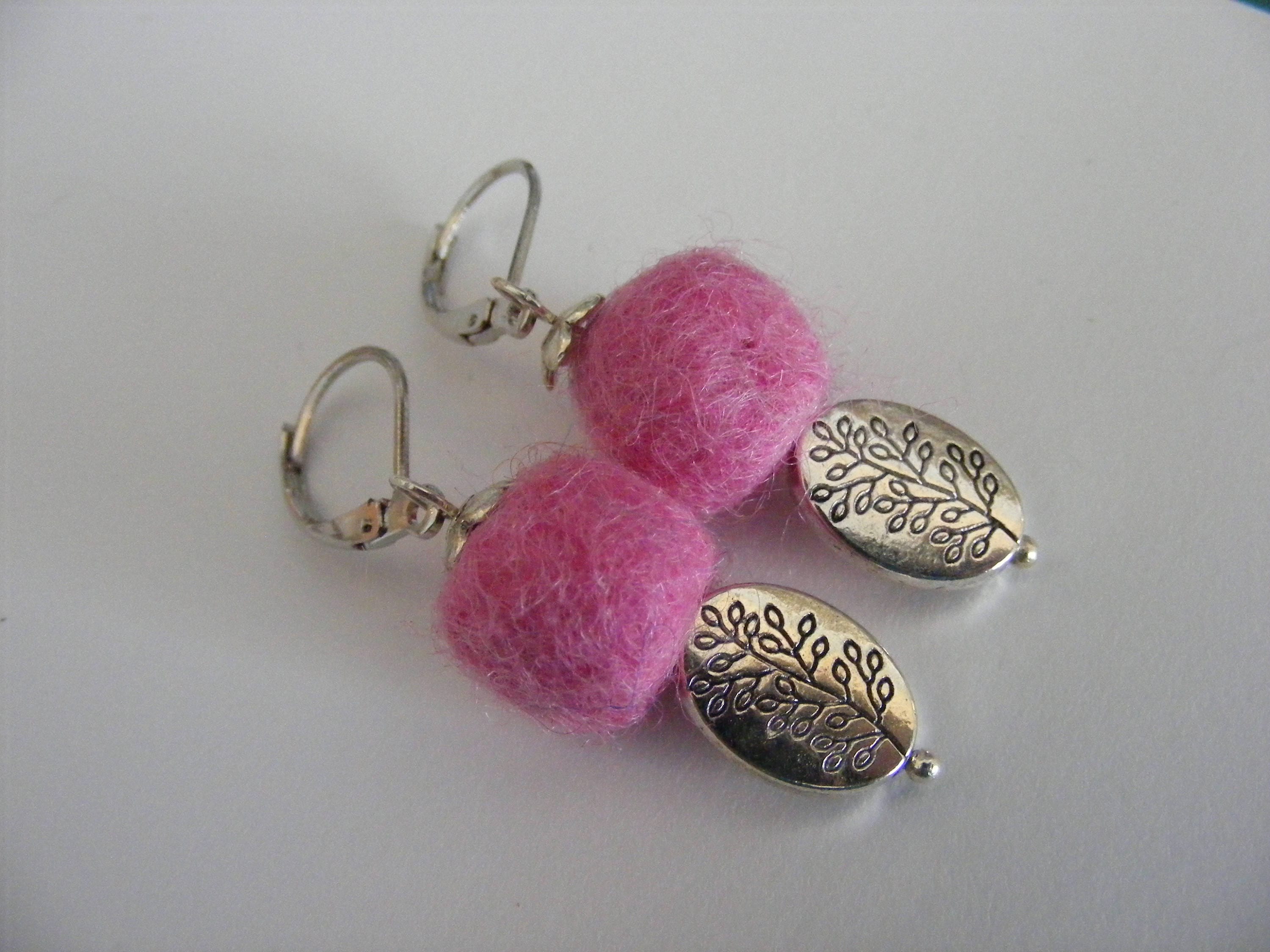 Handmade Earrings Wool Felt Ball Earrings Wool Felted Etsy Italia