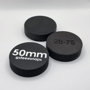 3D Printed Sony E-Mount and Canon EF or RF Lens Cap: Durable Camera Lens Cover