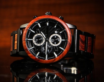 Engraved Wood Watch, Unique Gifts For Him,Engraved Gift for Husband,Birthday Gift for Him,Wood Watch Anniversary gift for man