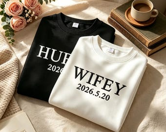 Sudaderas personalizadas para esposa y esposo, regalo de aniversario o boda