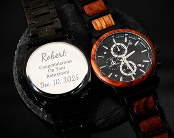 Personalized Retirement Gift,Personalized Retirement Watch Gift,Ideal for Retirement,Retirement gift for Men
