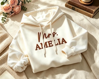 Sudadera personalizada para la Sra.: ideas para regalos de boda.
