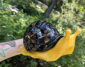 Escargot de jardin en céramique 8/9" / Embryon pour bougie chauffe-plat