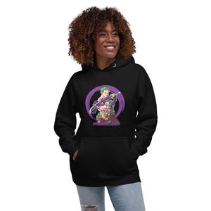 One Piece Roronoa Zoro Hoodie – Anime/Manga shirt, Luffy, Sanji, Mugiwara – unisex 100% cotton by MOUZACK LAND