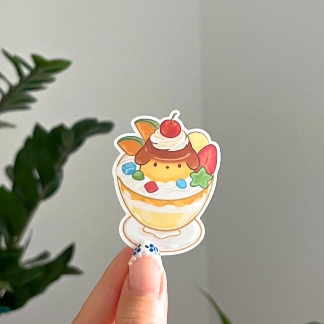 Parfait Sticker Sample Fruit Parfait Pudding Sticker | Die Cut Decal Sticker | Journaling Bujo ...