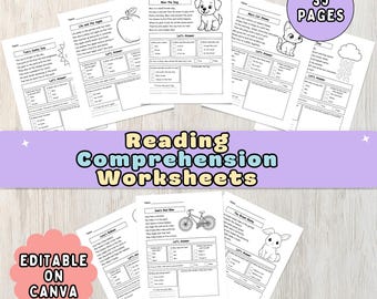 Reading Comprehension First Grade Worksheets, Printable Learning Activities, Homeschool Questions for Kids