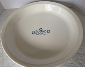 VTG Corning Ware, lot de 2 assiettes à tarte bleu bleuet P-309 9 po.